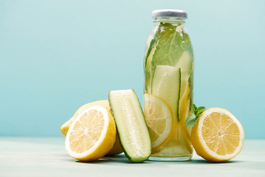 How to Make Cucumber and Lemon Water